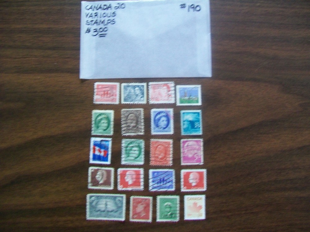 Canada Postage Stamps - Canada - Vintage - 20 Various Stamps (190)