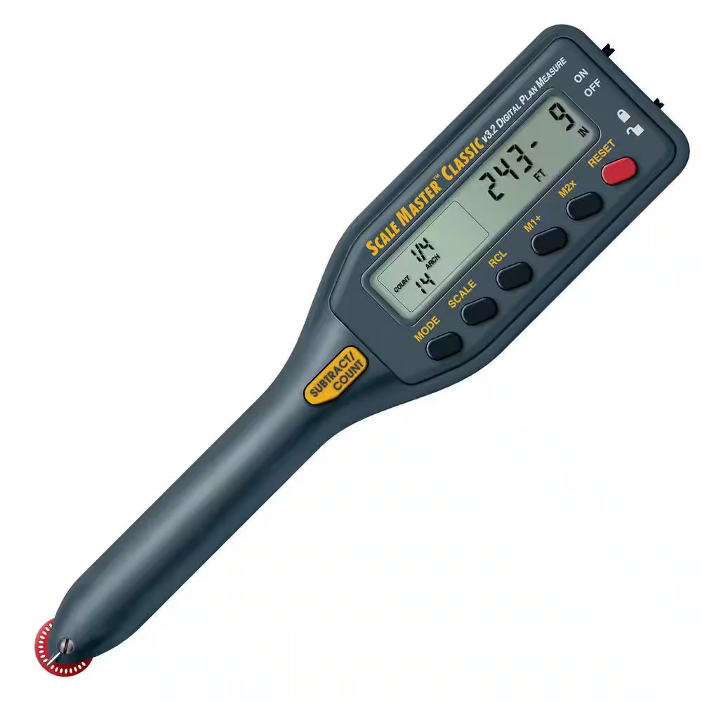 Scale Master Classic Professional Digital Plan Input with Large LCD Display