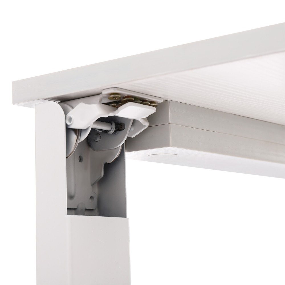 White Indoor Wall Mounted Wood Folding Table Folding Dining Table Load 60kg