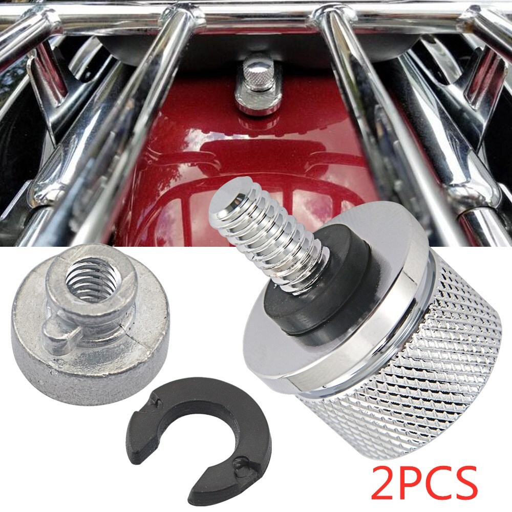 2pcs Rear Fender Seat Bolt & Nut Kit for Harley Sportster Road King Softail Dyna