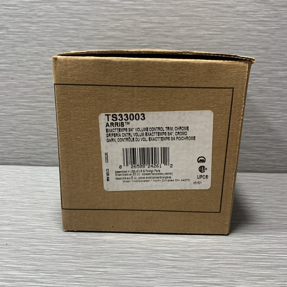 Moen TS33003 Chrome Arris Single Handle Volume Control Valve Trim