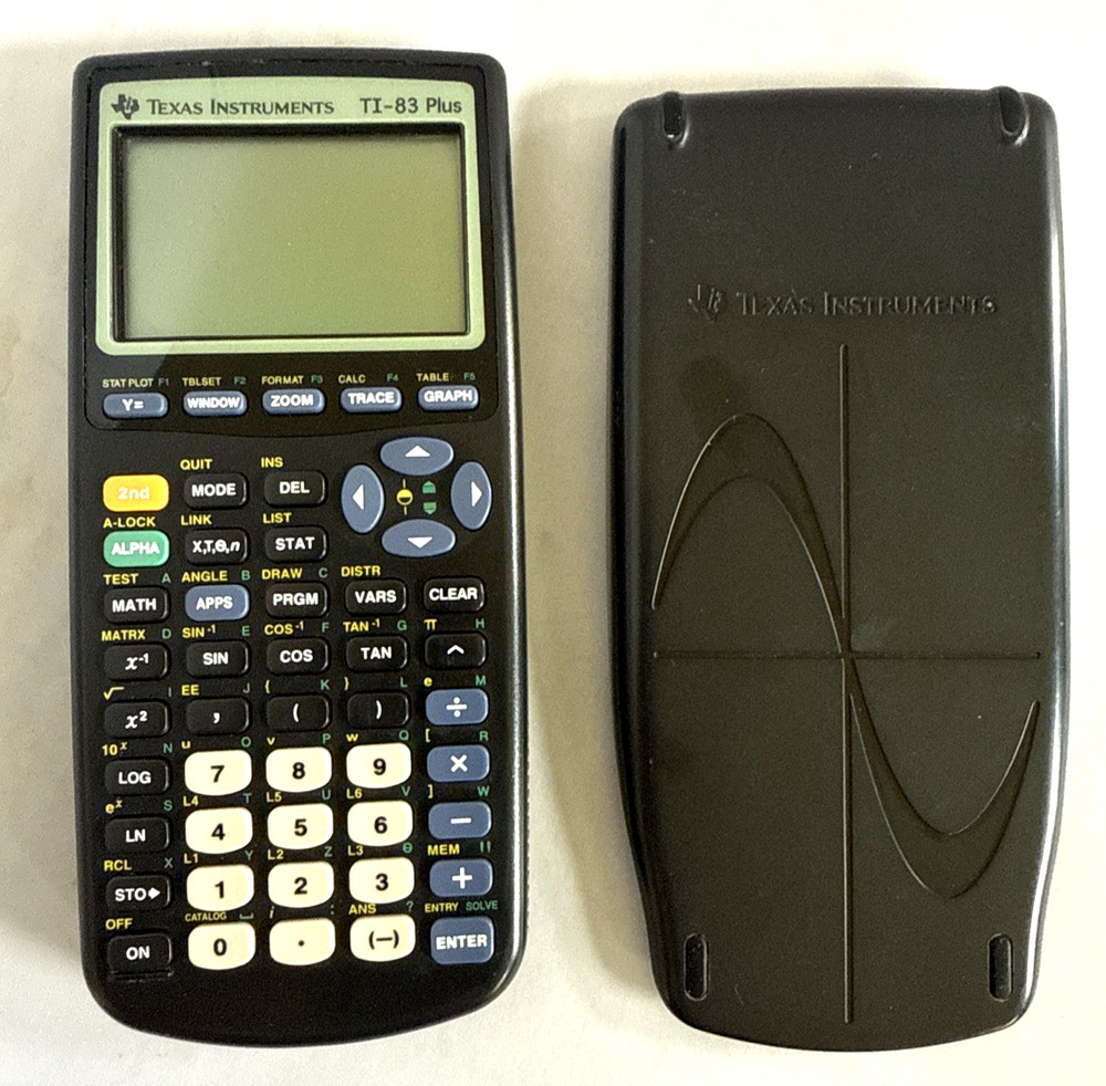 Texas Instruments TI-83 Plus Graphing Calculator with Notepad Carrying Case