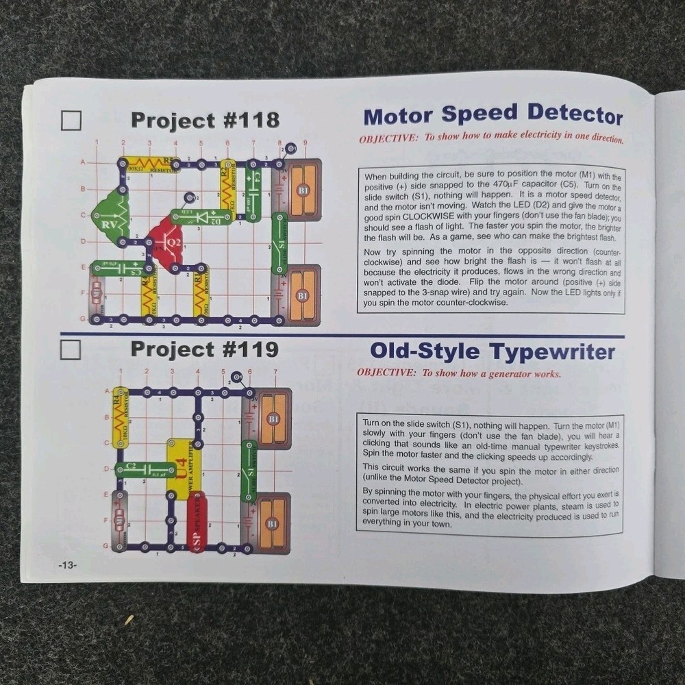 3- ELENCO Snap Circuits Instruction Books Projects (3) And Experiments (1)