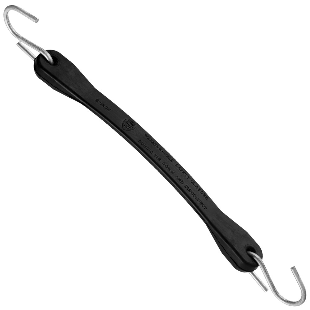 Rubber Bungee Cords with Hooks 10 Pack 15 Inch (27” Max Stretch)