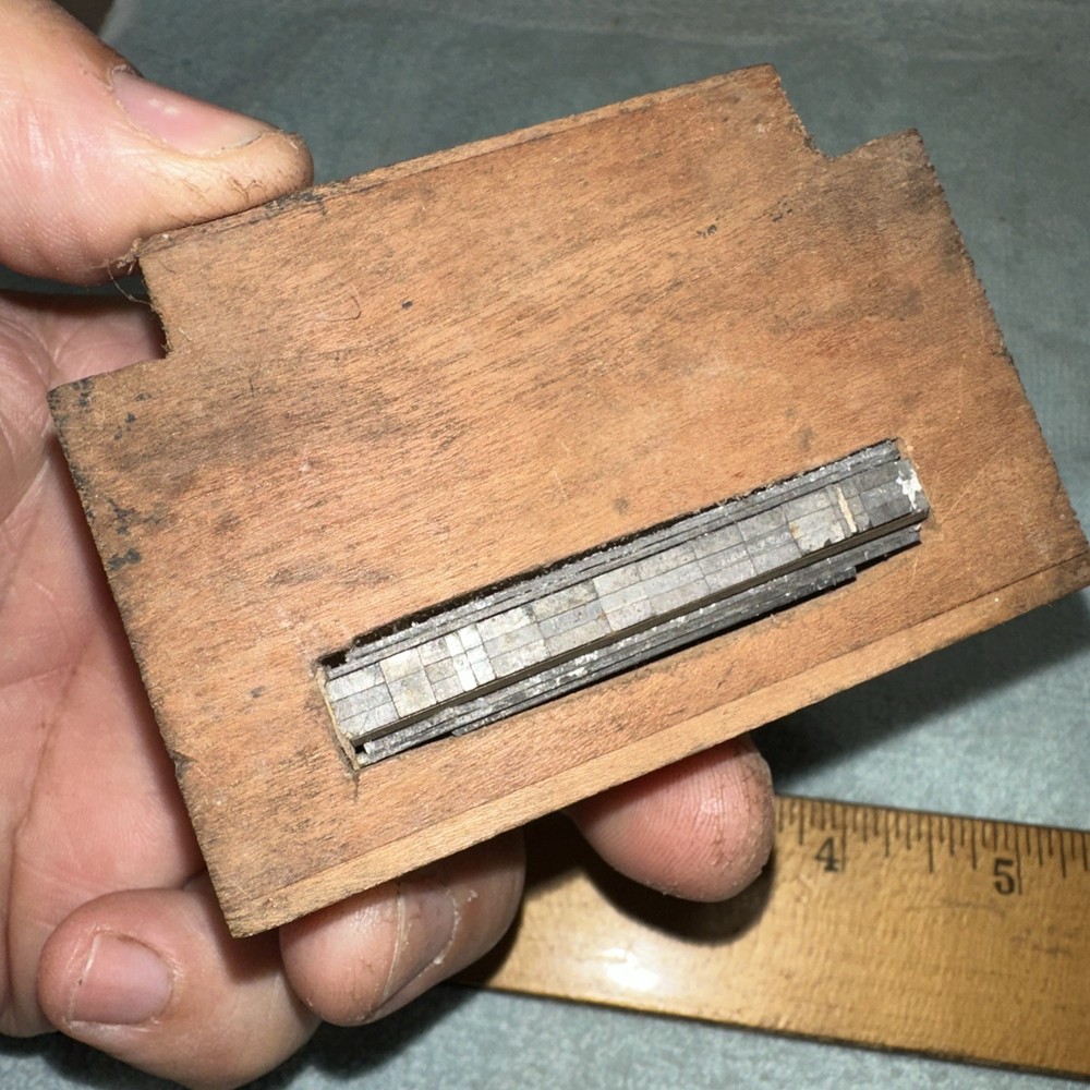 Printing Block “ Diver Underwater Scene “ Room For Type