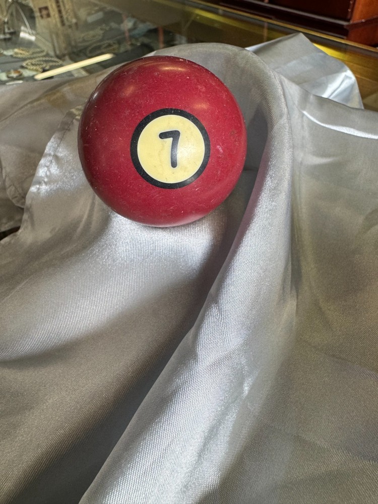 Vintage Black Ring / Circle Billiard Ball Replacement #7