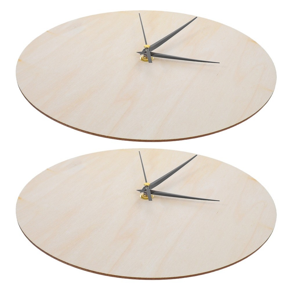 2 Pcs Clock Face Kit Diy Wall Faces for Crafts Making Accessories