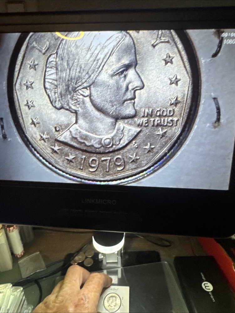 1979 D Susan B Anthony Dollar Double Struck Mint Mark