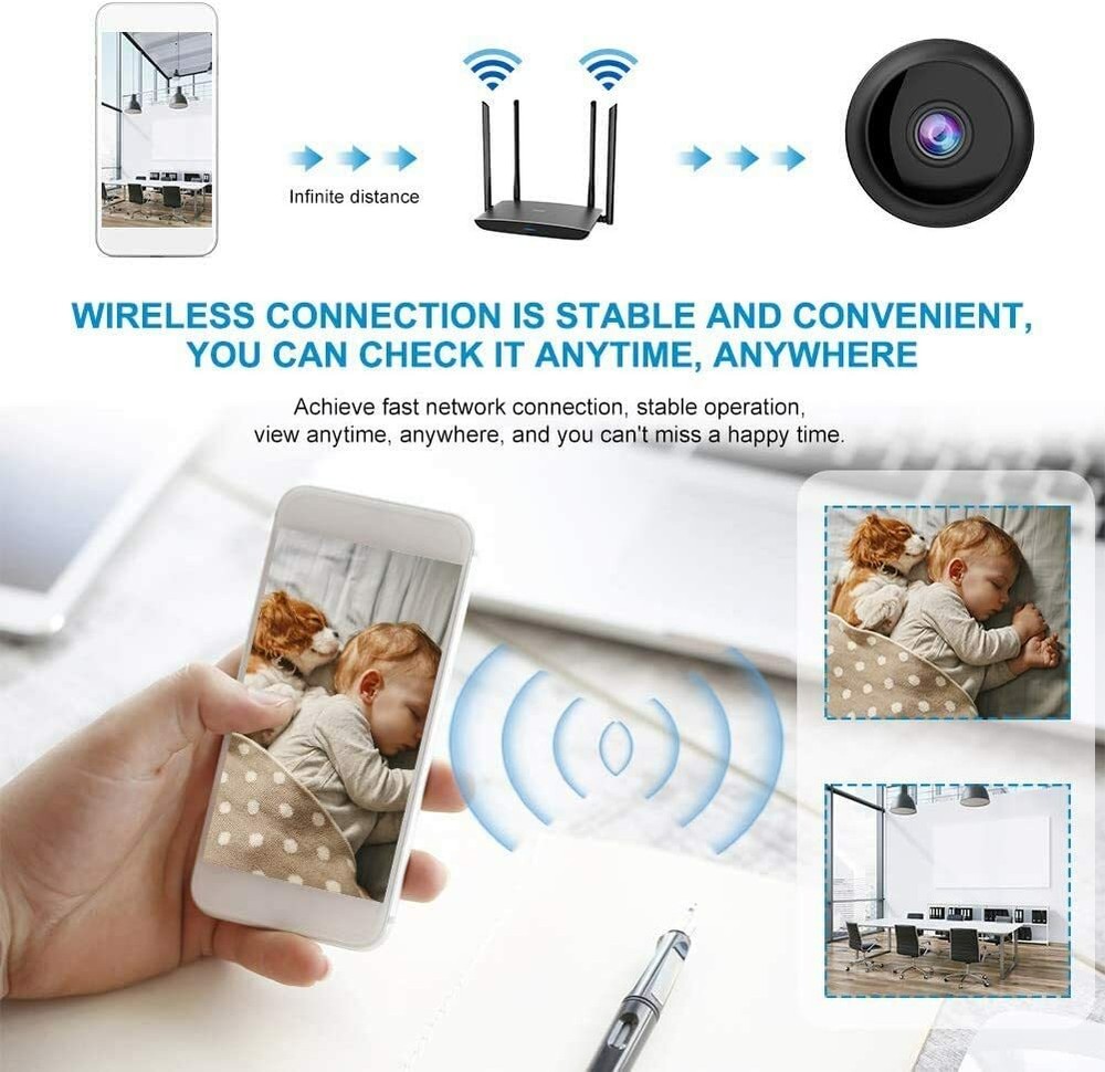 HD 1080P Mini Wi-Fi Camera Home Security DVR Cam
