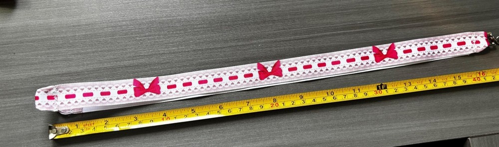 Pink Ribbon Bow 18” Ribbon Lanyard
