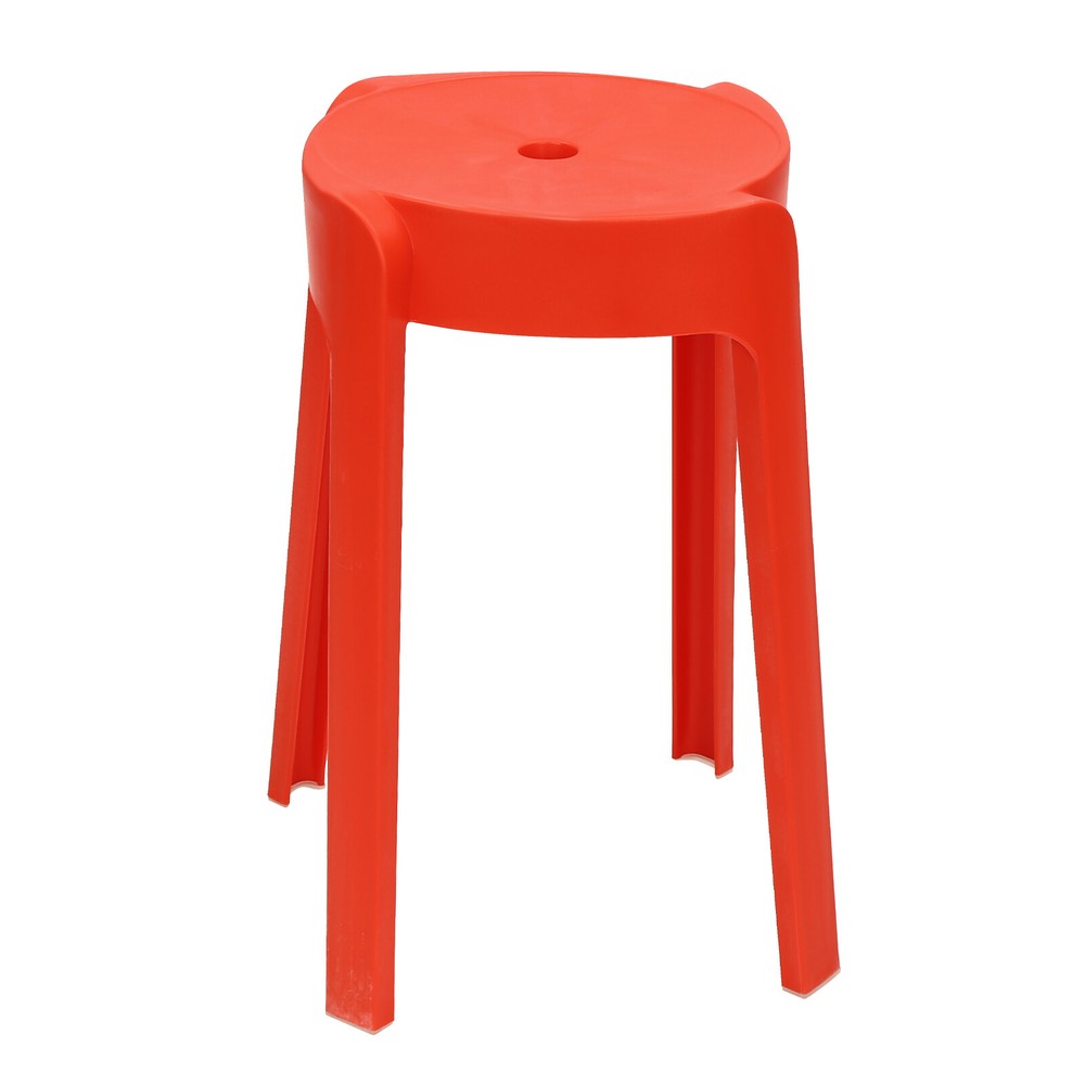 10PCS 18" Colorful Plastic Stackable Stools Modern Round Stools Stackable Stools