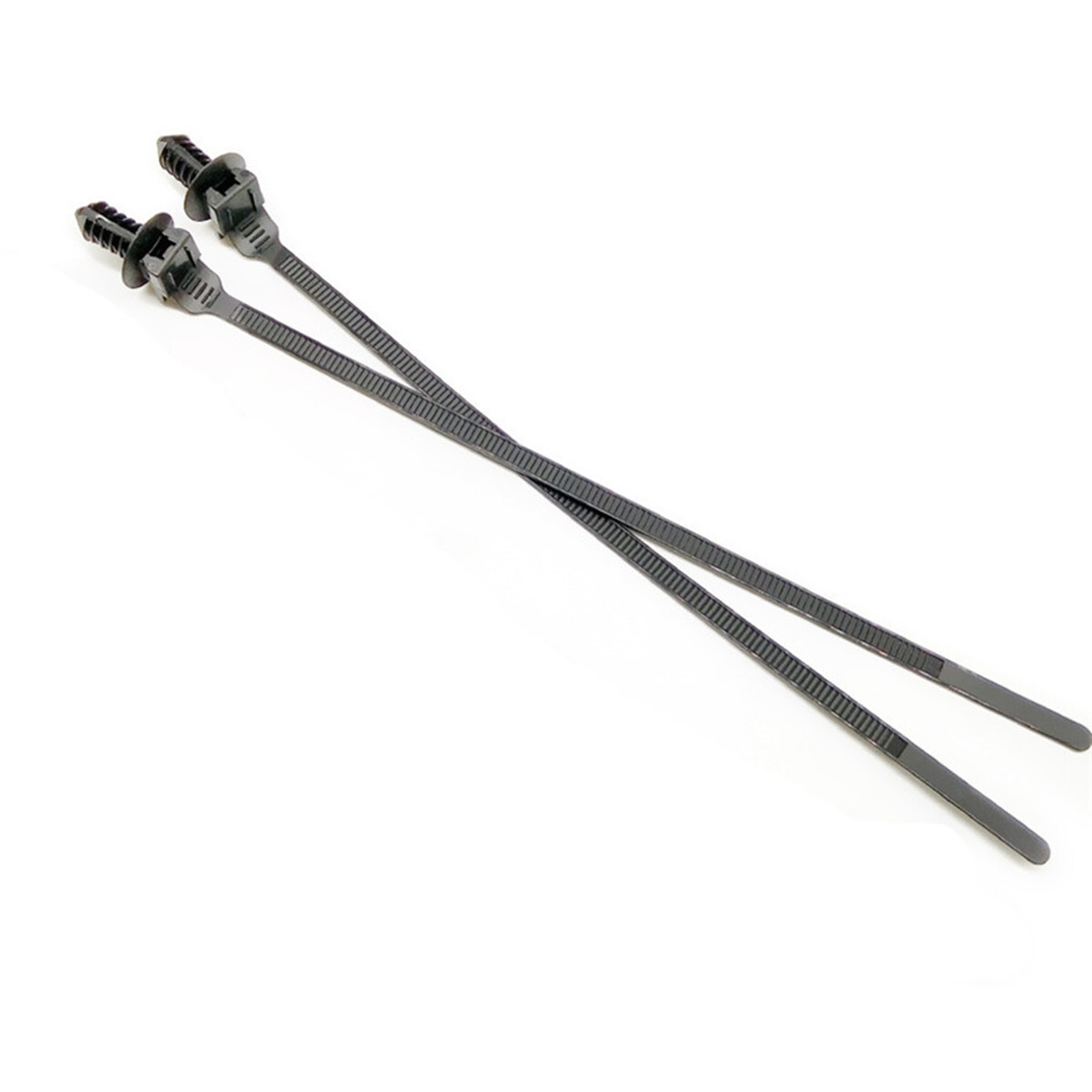 Car Pipe Cable Wiring Harness Fastener Push Clips Straps Wire Tie Released Zip