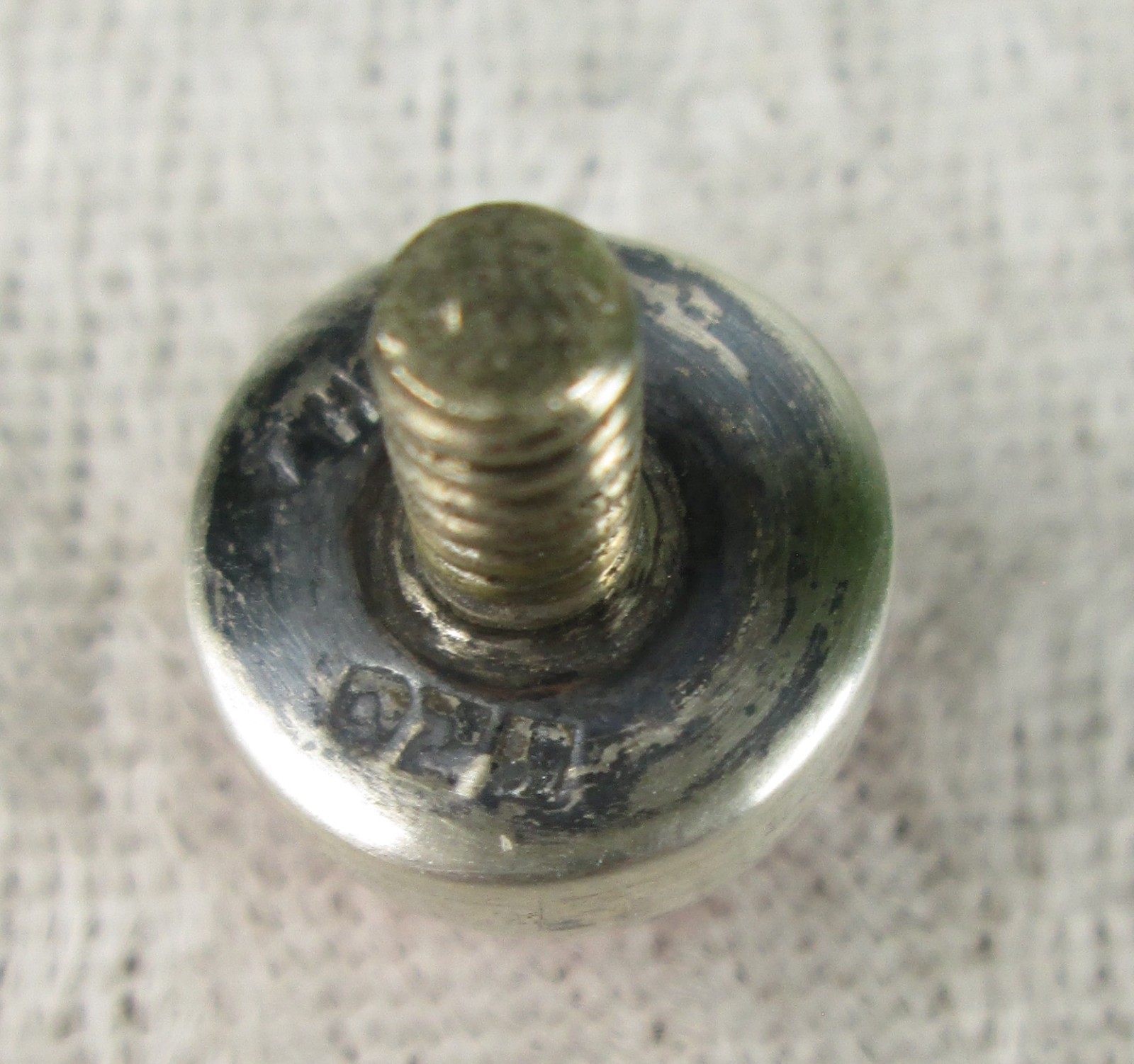 Sterling Silver Modernist Perfume Bottle Pink Stone Taxco Mexico Miniature