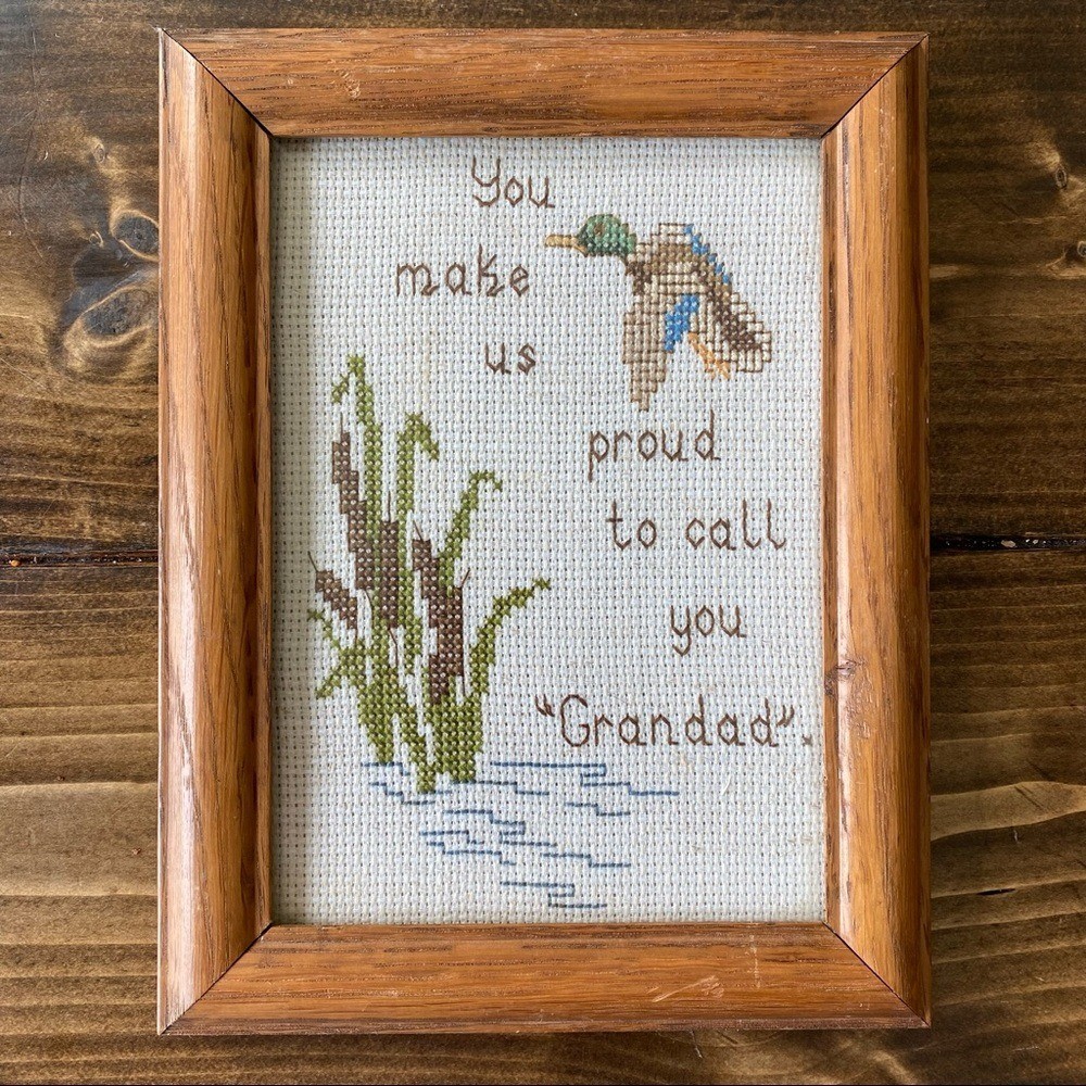 Needlepoint Grandpa Gift