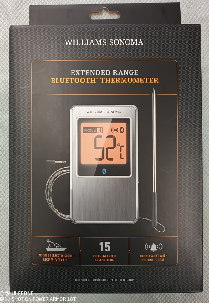 Williams-Sonoma extended range Bluetooth thermometer