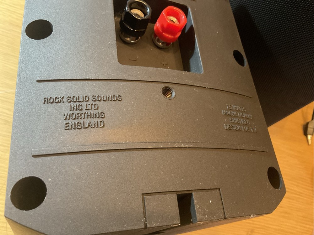 B&W Rock Solid Sounds Speaker Pair Worthing England