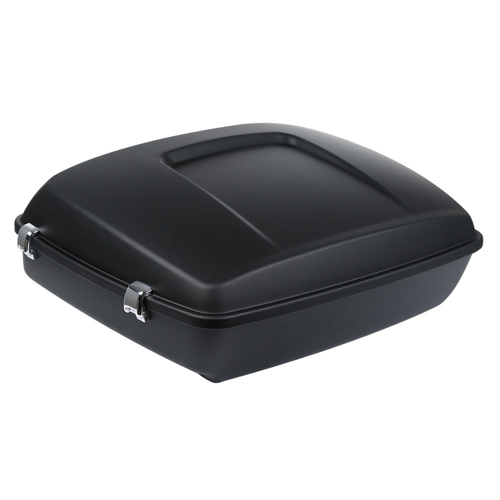 Matte Chopped Trunk Backrest Rack Docking Fit For Harley Electra Glide 14+