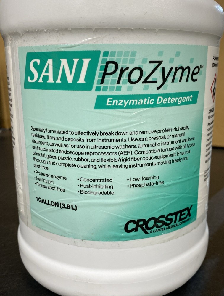 Crosstex SANI ProZyme Enzymatic Detergent Cleaning Solution 1 Gallon