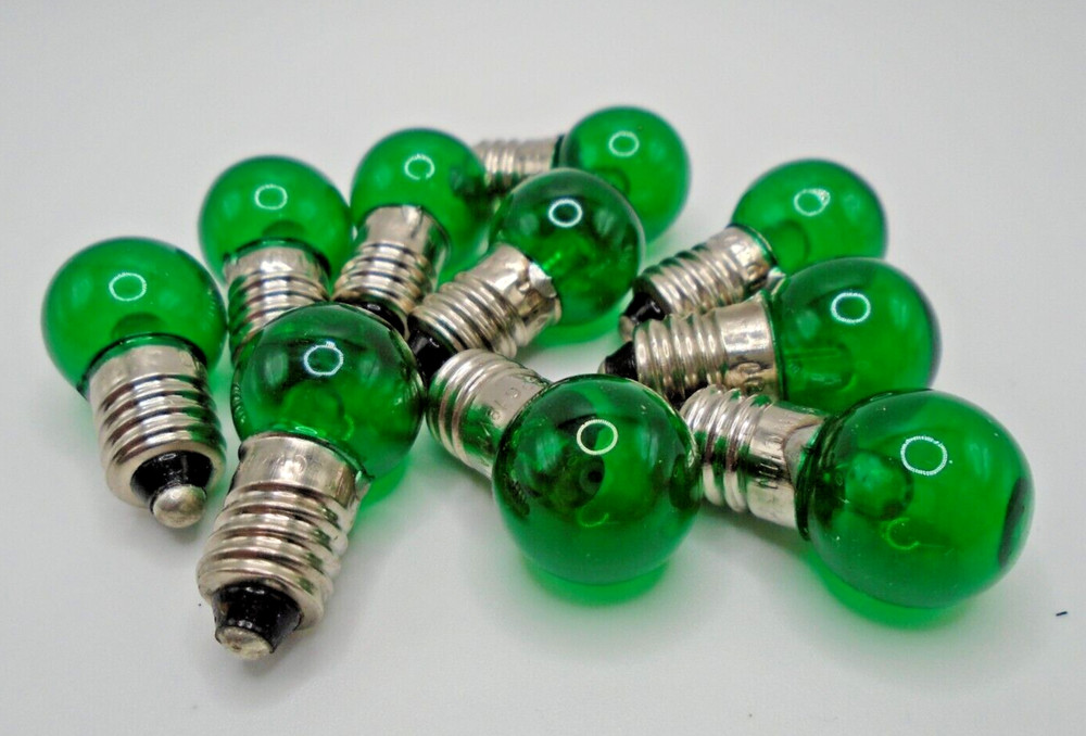 "TEN" 432G GREEN LED AMERICAN FLYER SWITCH CONTROLLER  BULB  SCREW BASE 18 VOLT