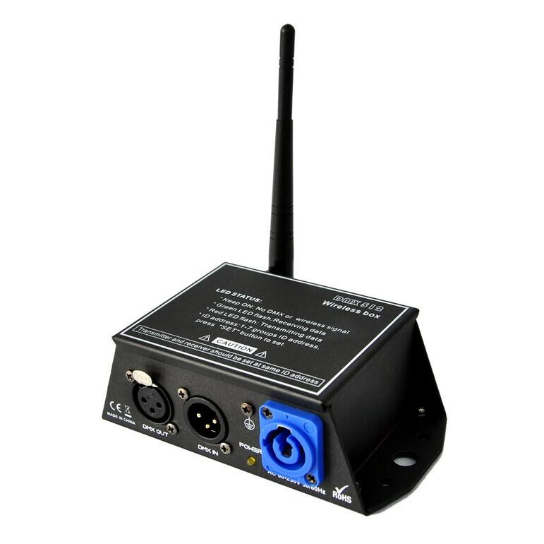 Mini Wireless Transmitter Receiver DMX Controller Box 126 Channels Long Distance