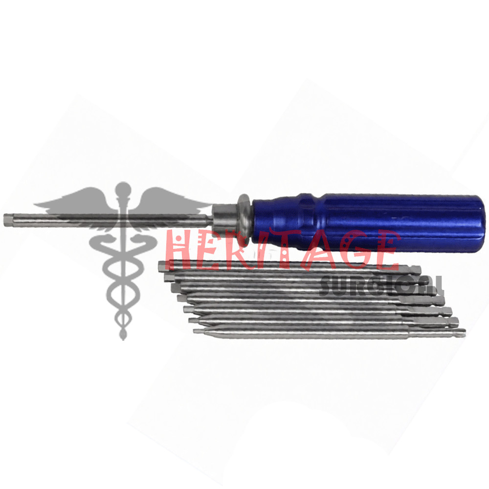 Orthopedic Bone Screwdriver Set With Quick Coupling Handle Surgical Instruments