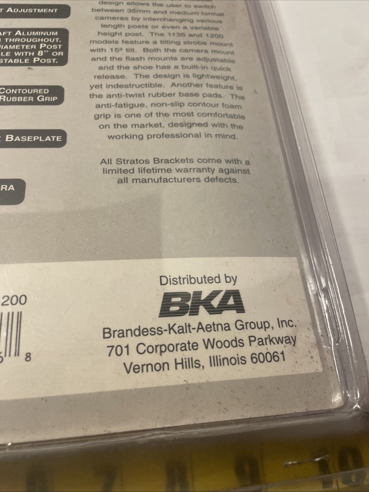 New Sealed Stratos Modular Flash Bracket System Model 1200