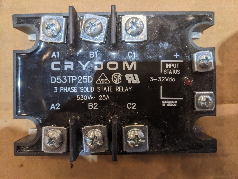 Crydom D53TP25D 3 Phase Solid State Relay Contactors Reactor