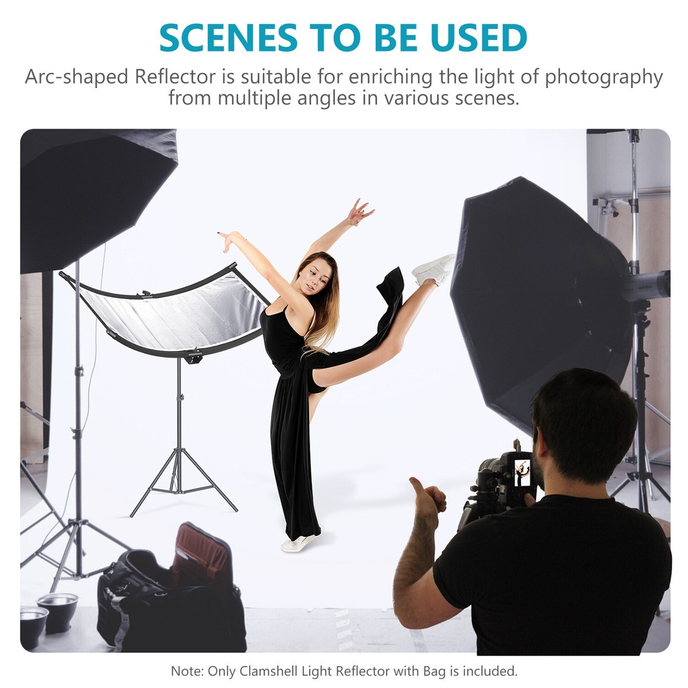 Neewer Clamshell Light Reflector/Diffuser for Studio Video and Photography