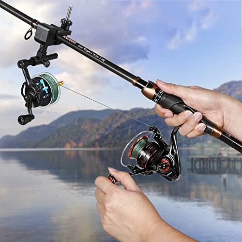 Fishing Line Spooler with Unwinding Function, Fishing Rod Clamp Spooler