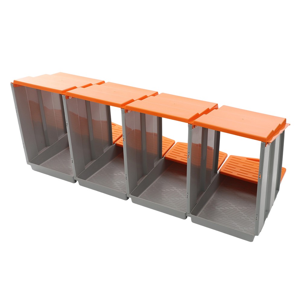 Orange Chicken Nesting Box Modern 4-Compartment Chicken Nesting Box PP NEW