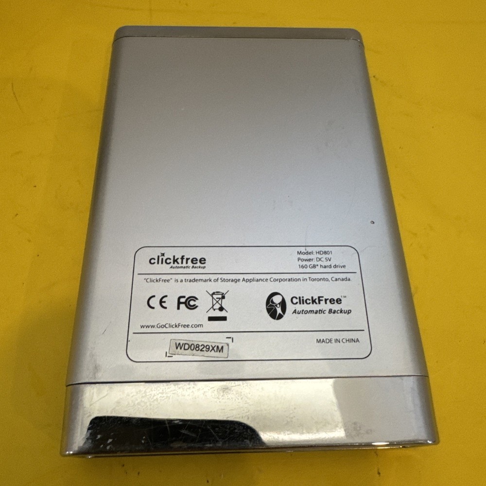 Clickfree Automatic Back Up Drive 160GB - HD801