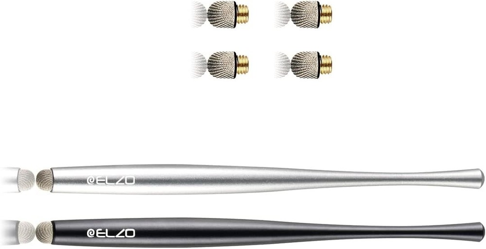 Stylus Pen Combo Universal Capacitive Touch Screen 2 Packs with 4 Replacement Fi