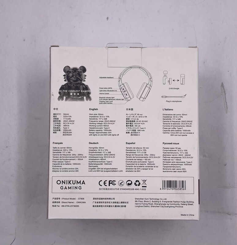 ONIKUMA GT806 WIRELESS LIGHTWEIGHT GAMING HEADSET BLUETOOTH