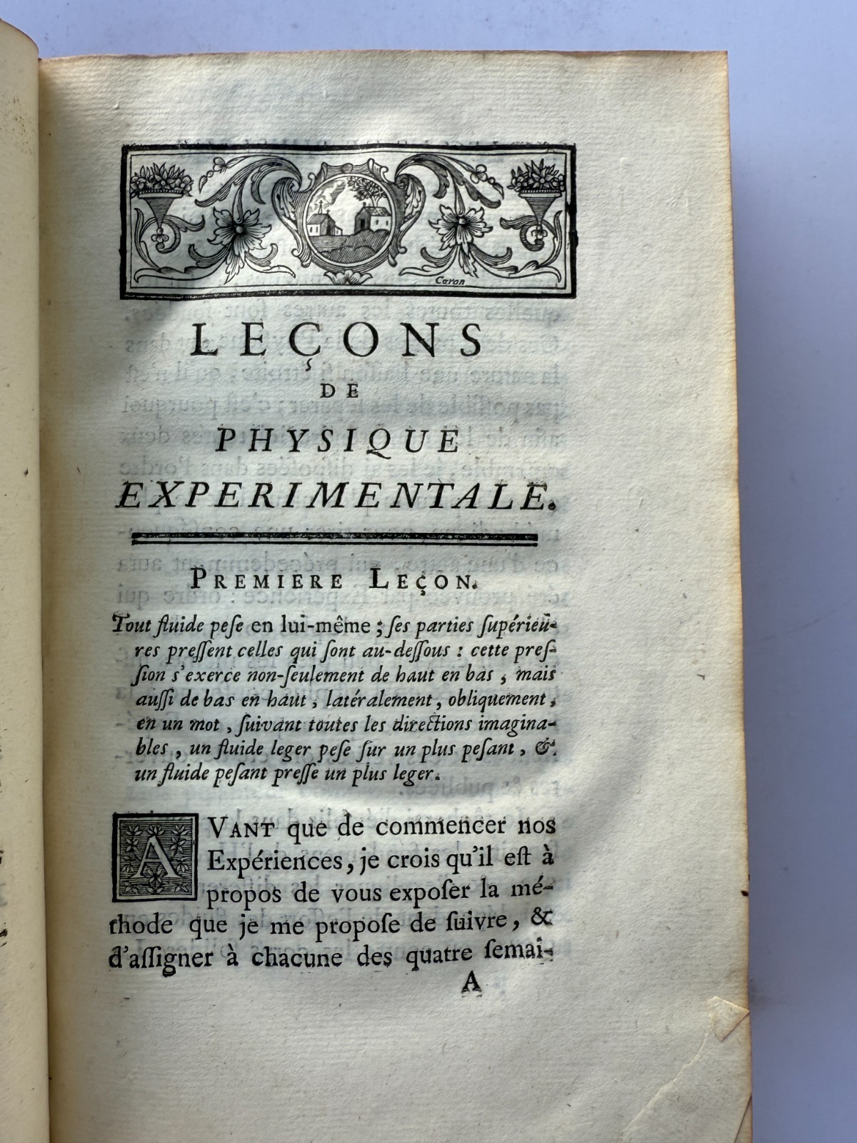 1742 LECONS DE PHYSIQUE EXPERIMENTALE SUR DE EQUILIBRE 6 PLATES VG+ CONDITIONS