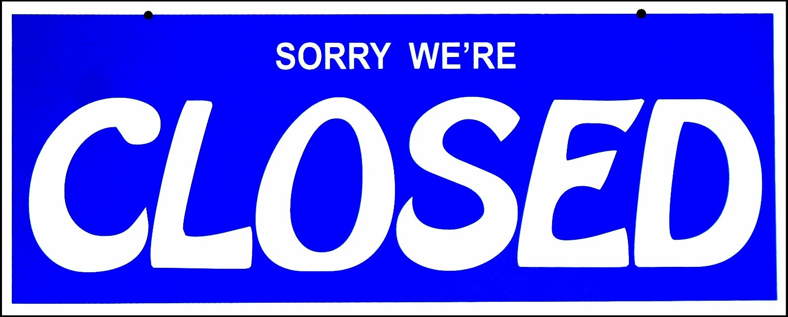 Open and Closed Signs for Business Two-Sided Large Storefront Shop Salon Sign