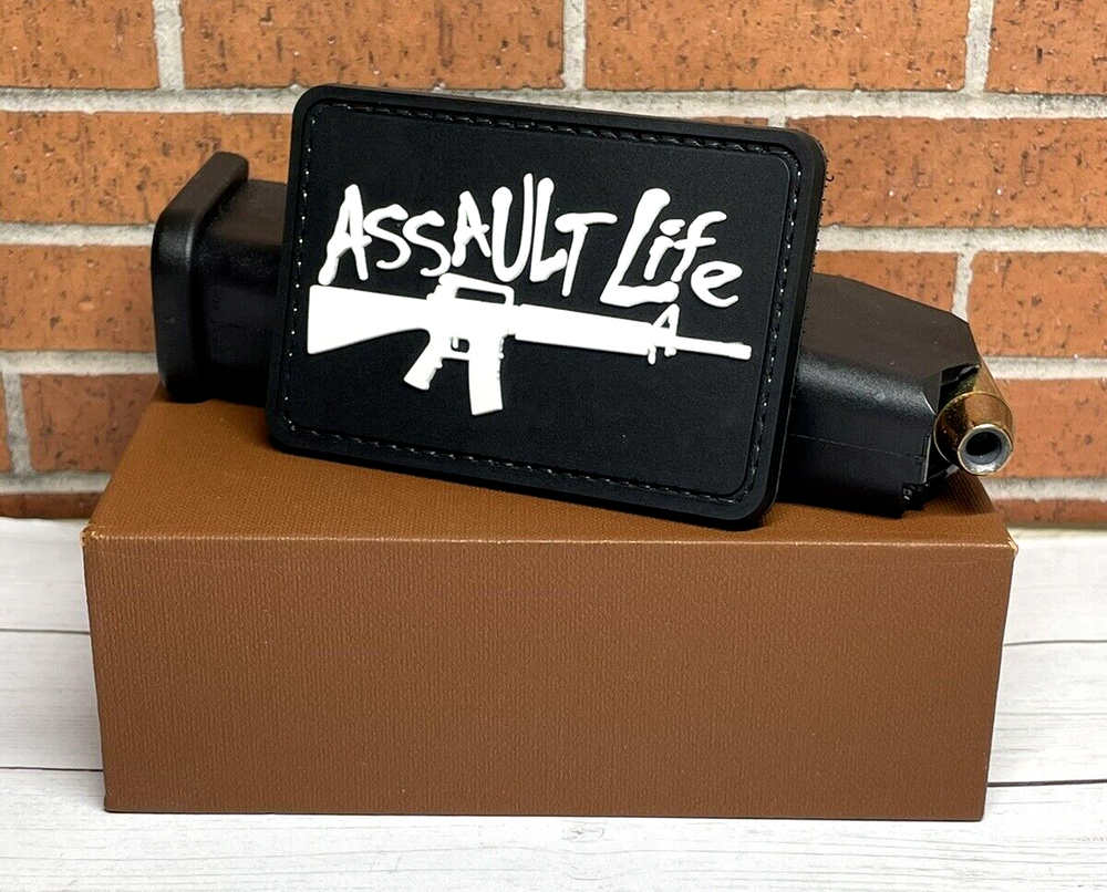 Assault Life PVC Patch - Tactical Morale Gun Patch - AR15 Assault Rifle Patch