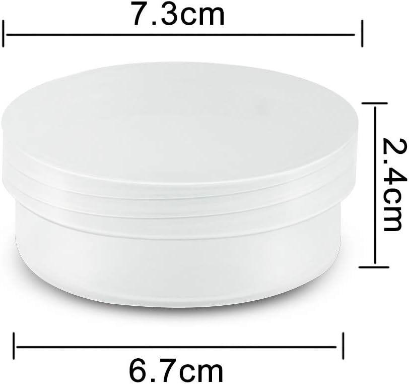 Amersumer 20Pack Round Clear Frosted Plastic Bead Storage Containers