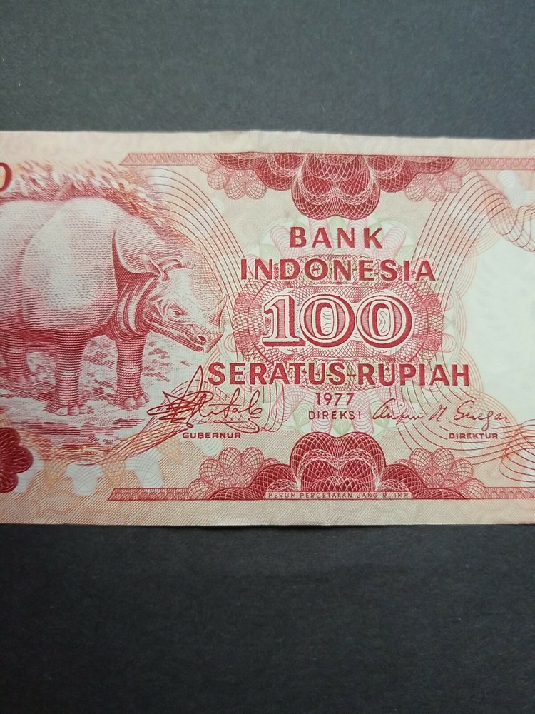 INDONESIA 100 RUPIAH REPLACEMENT PREFIX X 1977 P-116*