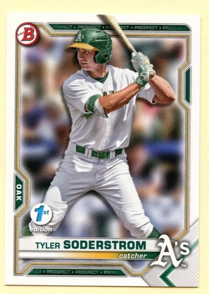 !!!     TYLER SODERSTROM   BOWMAN  1ST EDITION  BASEBALL ROOKIE  CARD $$