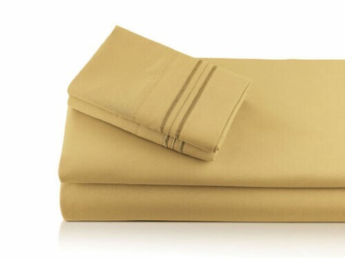 Split Top Flex King Sheet 4 pc set For Sleep Number Bed 1900 Count Deep Pockets