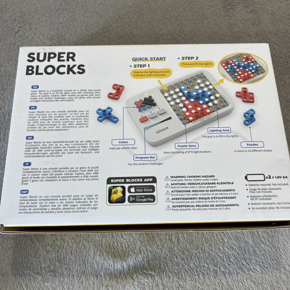 GiiKER Super Blocks Electronic Puzzle Brain Game With Box Stem Science toy