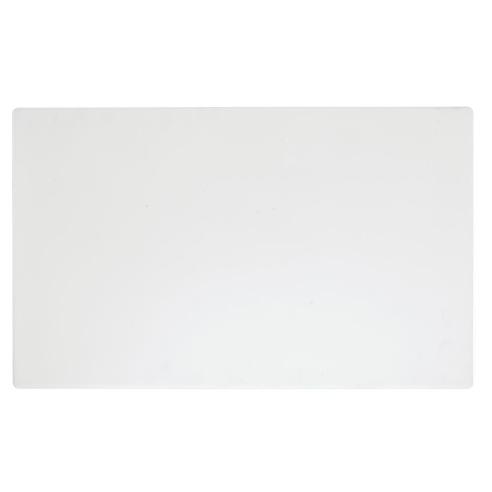 HUBERT® Salad Bar Tile Solid Full Size White Melamine - 21"L x 12 3/4"W