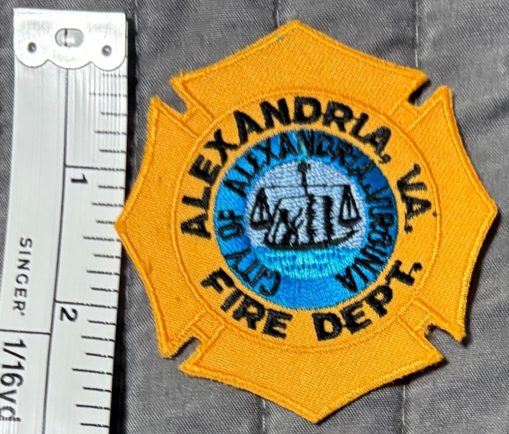 Vintage Alexandria Virginia VA Fire Department Patch