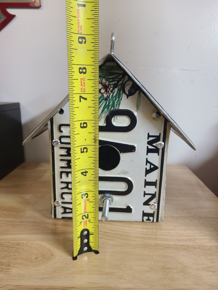 Custom Made License Plate Bird House