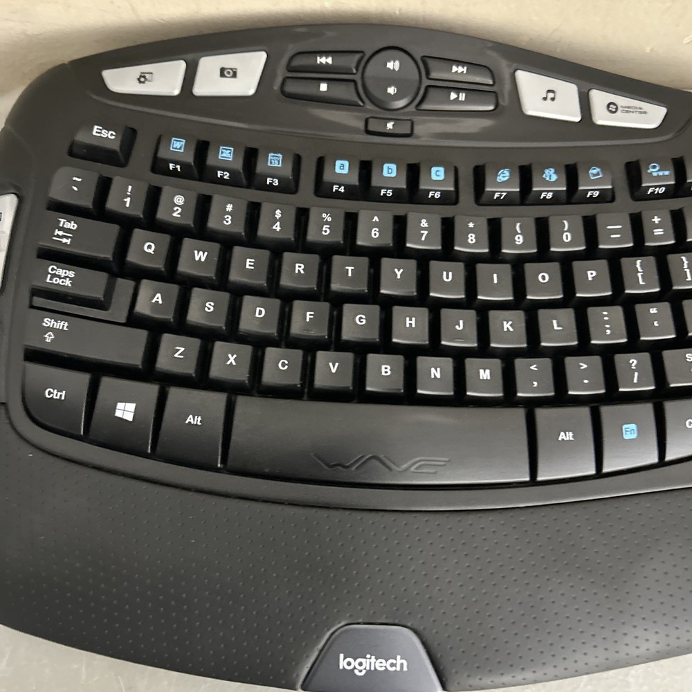 Logitech K350 Ergonomic Keyboard And Wireless Mouse USB Receiver