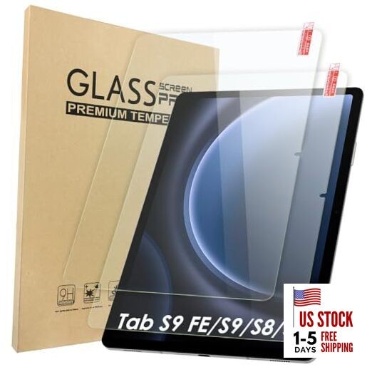 2-Pack Screen Protector Compatible with Samsung Galaxy Tab S9 FE 10.9"/ S9/