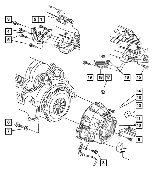 Genuine Mopar Screw And Washer Mounting 6024055