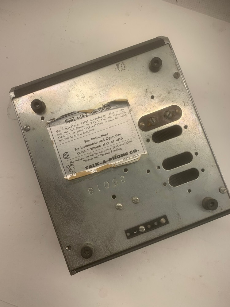 TALK-A-PHONE K-LR-2M Intercom Sub-Station