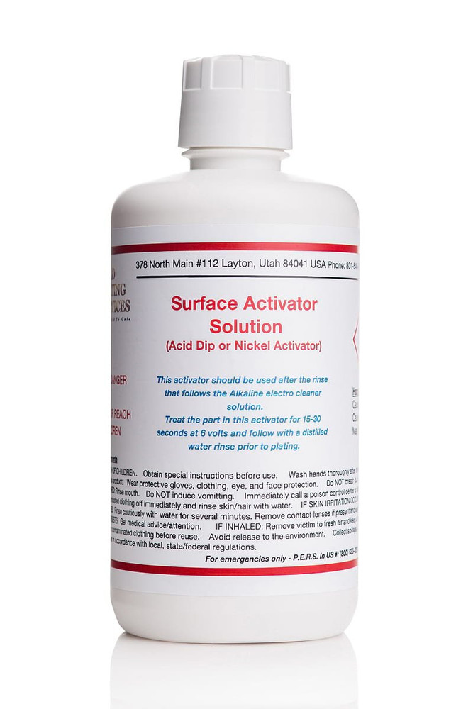 32 Oz/1 Liter - Surface Activator Solution - (Activator for Nickel, Copper, Bras