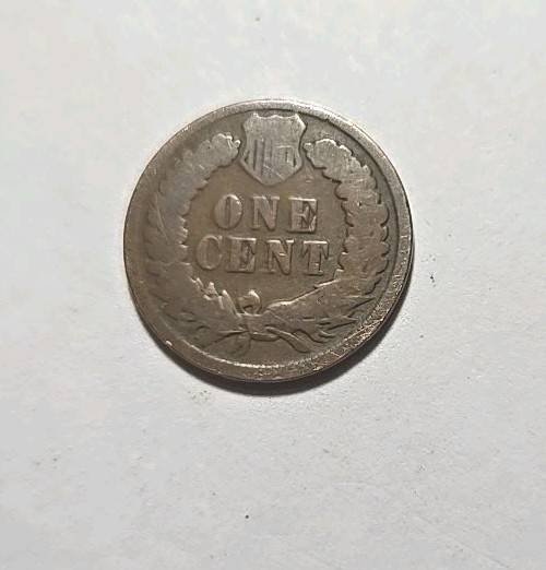 1889 Indian Head One Cent 1c Coin A009